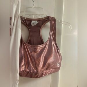 Metallic Varsity Brand Sports Bra Sz L